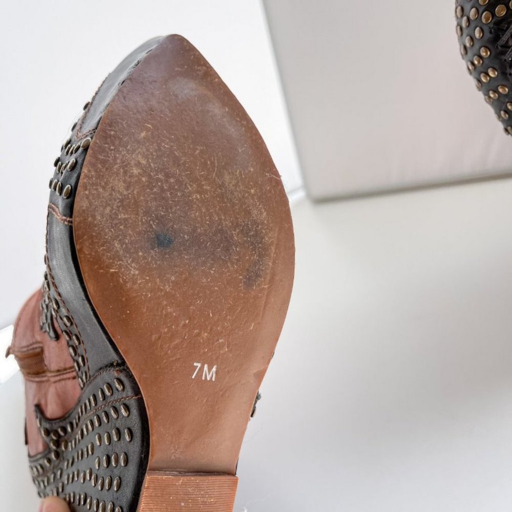 ❤️SOLD❤️Jeffrey Campbell Giddy Stud Wedge Boots - Picture 9 of 11